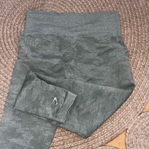 Gymshark Green Camouflage Leggings